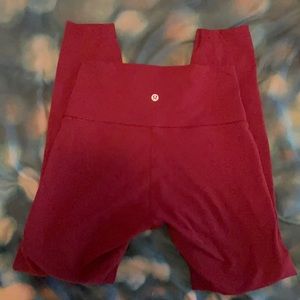 Lululemon maroon leggings